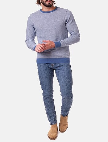 Pull fin col rond