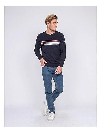 Pull fin col rond coton ACTION