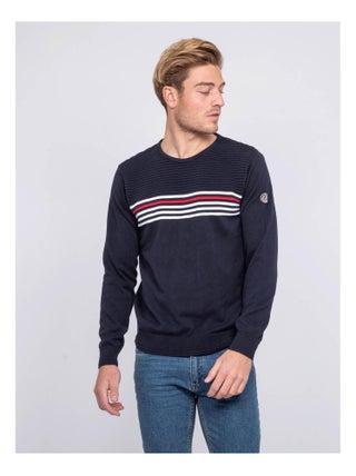 Pull fin col rond coton ACTION