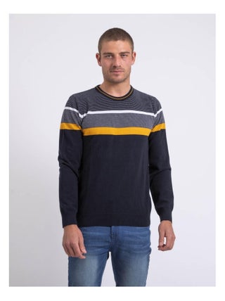 Pull fin col rond coton ARLO