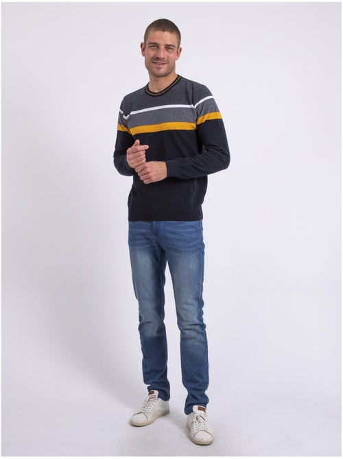 Pull fin col rond coton ARLO - Kiabi