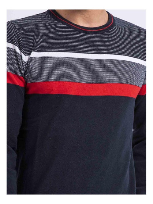 Pull fin col rond coton ARLO - Kiabi