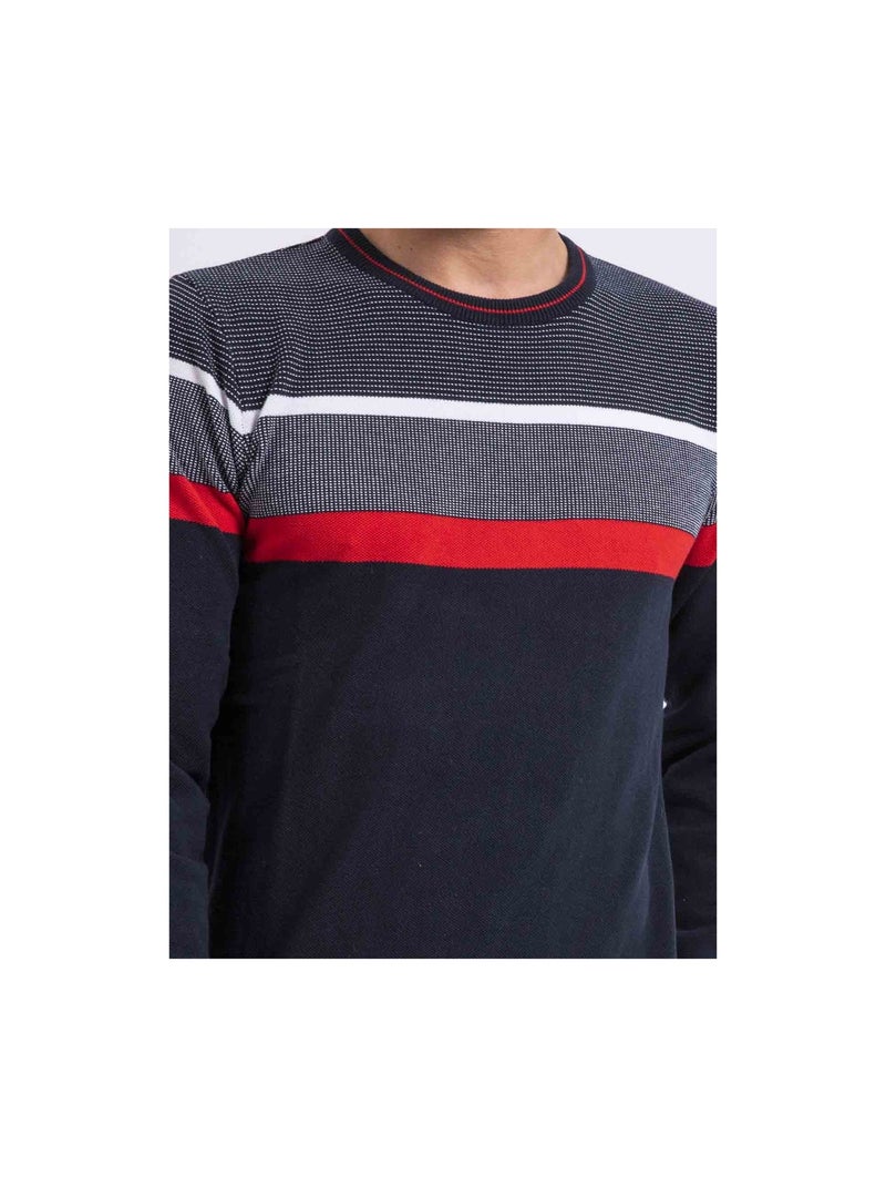 Pull fin col rond coton ARLO Rouge - Kiabi