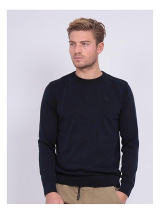 Pull fin col rond coton ARTHUR