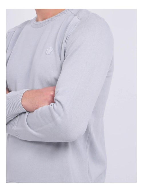 Pull fin col rond coton ARTHUR - Kiabi