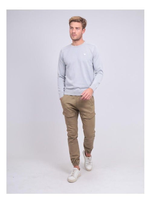 Pull fin col rond coton ARTHUR - Kiabi