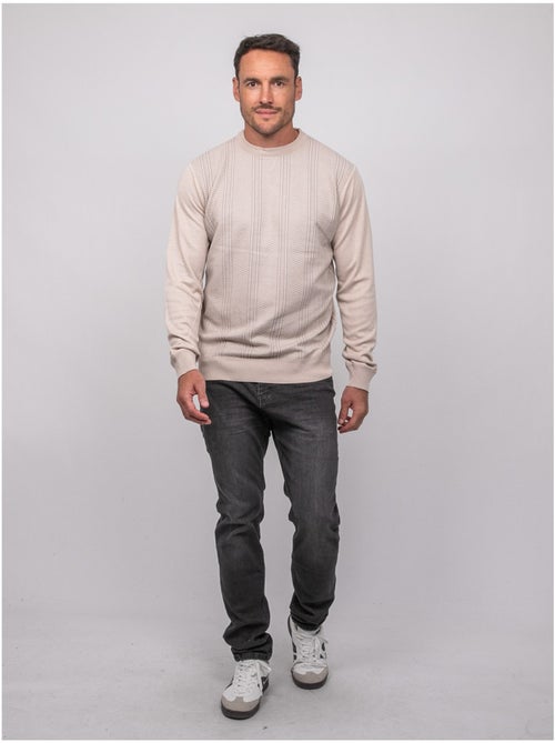 Pull fin col rond jacquard loranch - Kiabi Pull fin col rond jacquard loranch - Kiabi