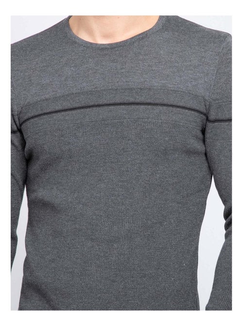 Pull fin col rond LARSONY - Kiabi