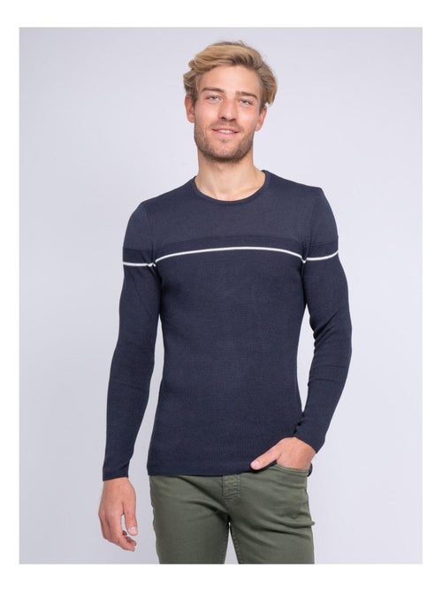 Pull fin col rond LARSONY - Kiabi