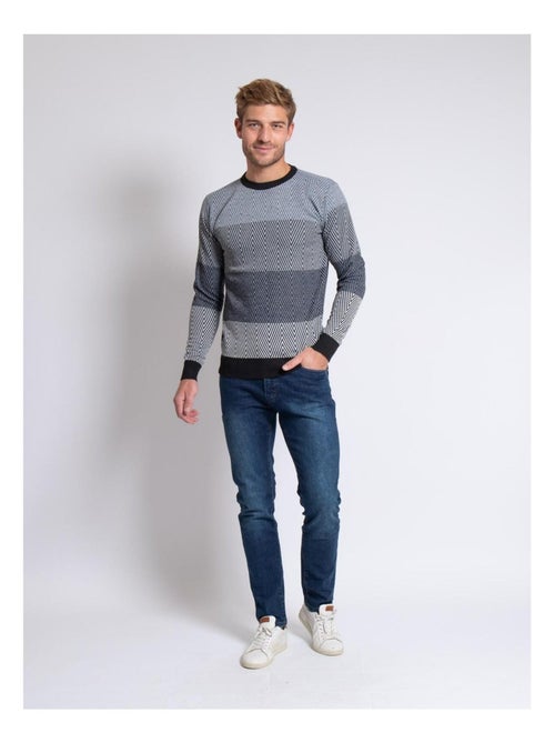 Pull fin col rond lorando - Kiabi