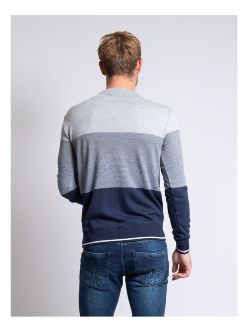 Pull fin col rond losange - Kiabi