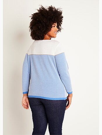 Pull fin col rond manches longues