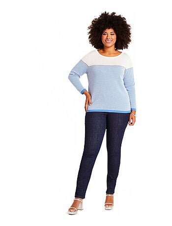 Pull fin col rond manches longues