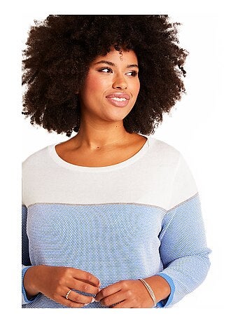 Pull fin col rond manches longues