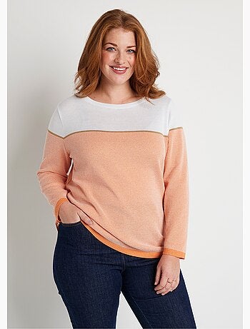 Pull fin col rond manches longues