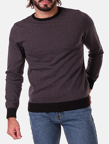 Pull fin col rond