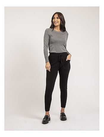 Pull fin col rond strass KAPOLINA