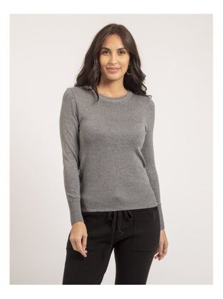 Pull fin col rond strass KAPOLINA