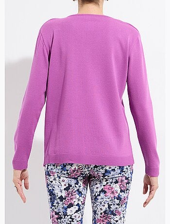 Pull fin col V manches longues - Afibel