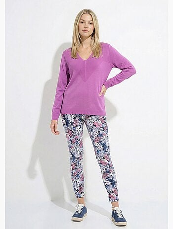 Pull fin col V manches longues - Afibel