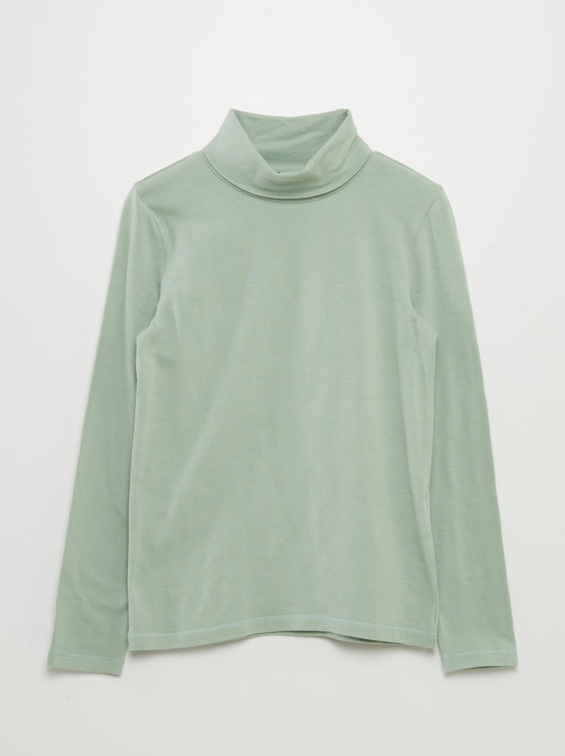 Pull fin en jersey avec col roulé - Lot de 2 Beige - Kiabi