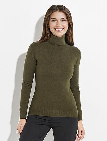 Pull fin en maille avec col roulé - afibel