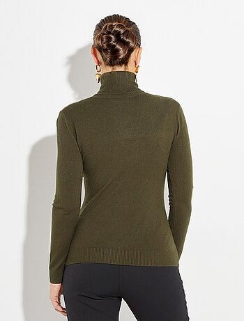 Pull fin en maille avec col roulé - afibel