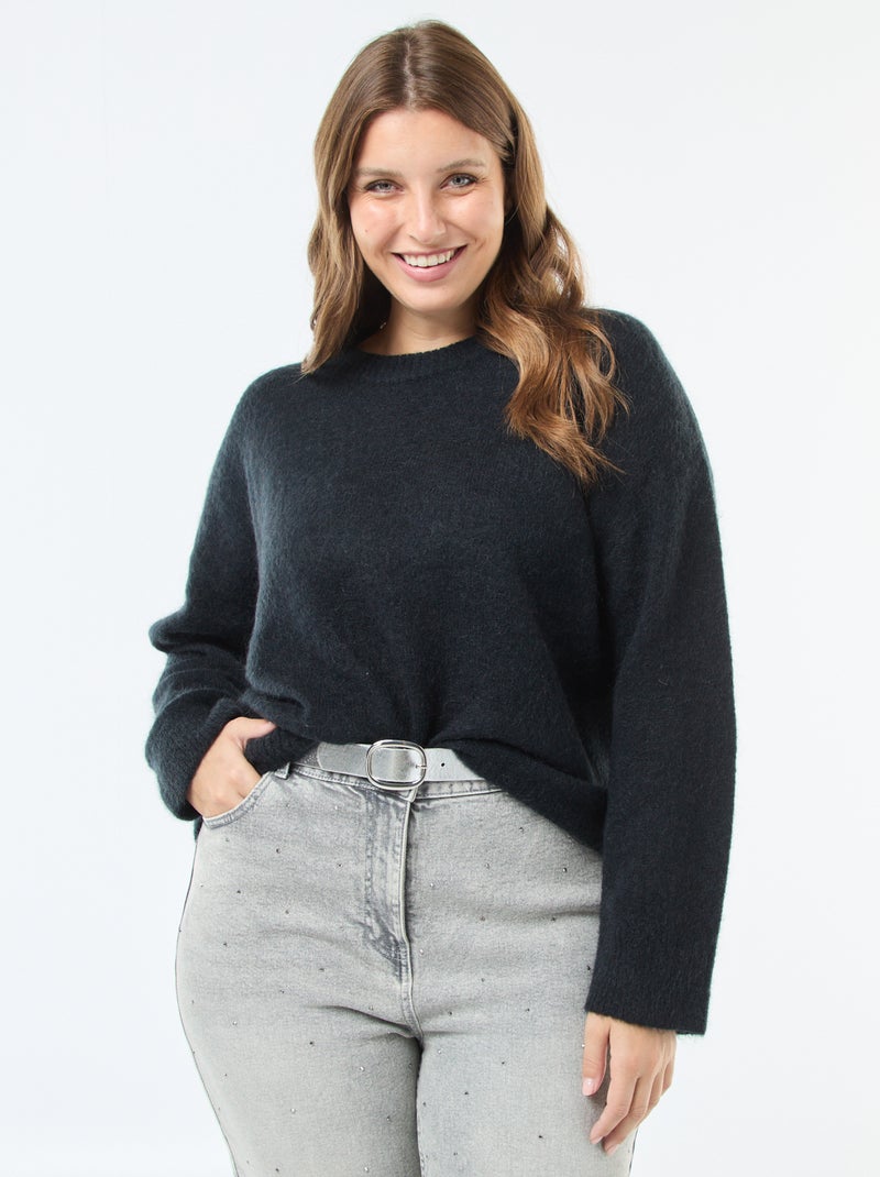 Cardigan Femme En Maille Chaude Hartmut Leetink – Taille XL, Marron Beige, Très Bon état