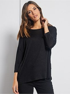 Pull fin 'JDY' lacé au dos - Kiabi