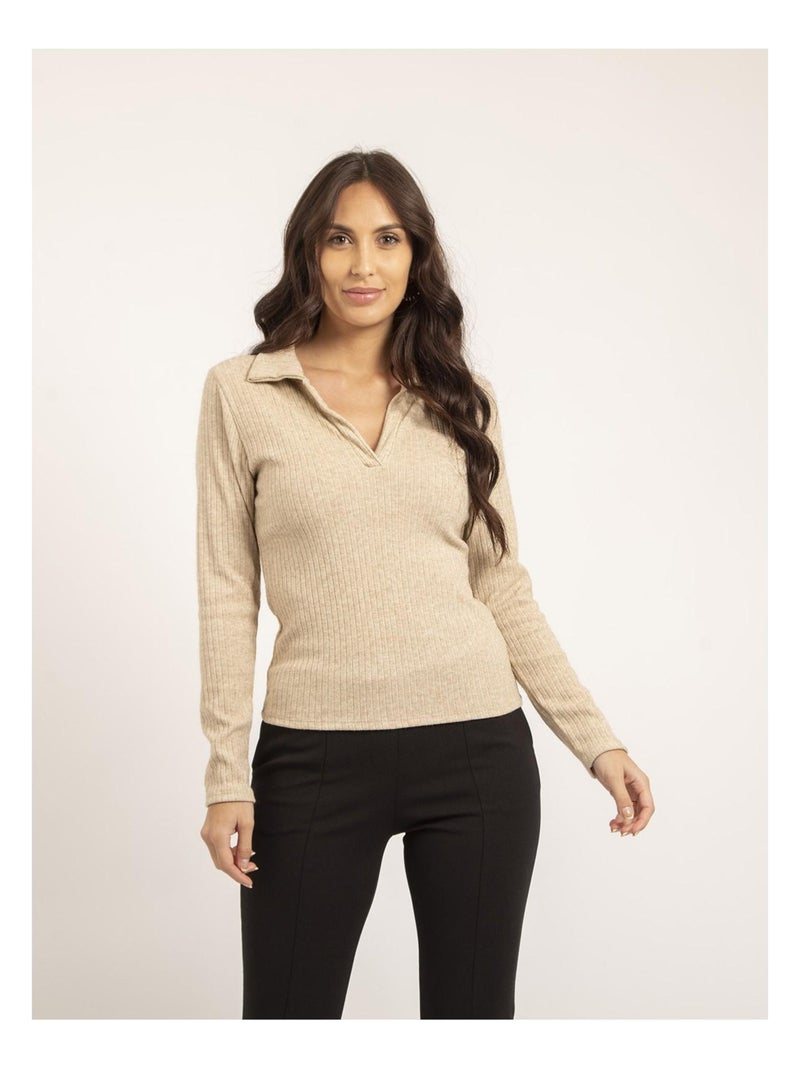 Pull fin KALEDA Ecru - Kiabi