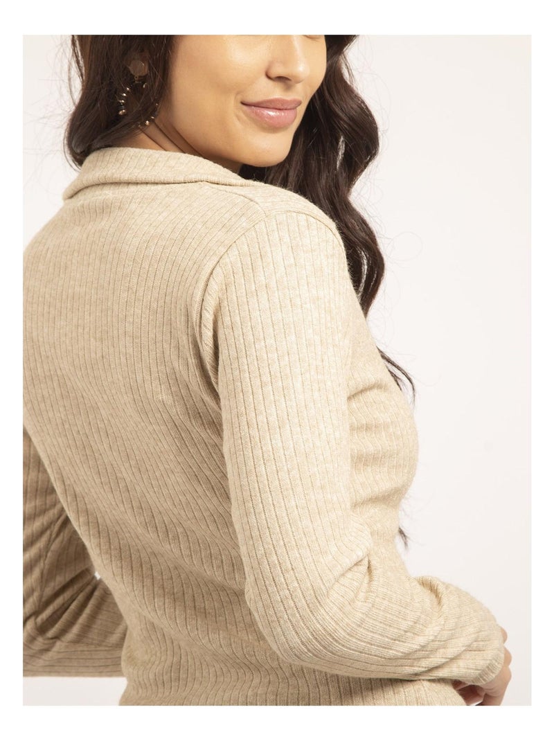 Pull fin KALEDA Ecru - Kiabi