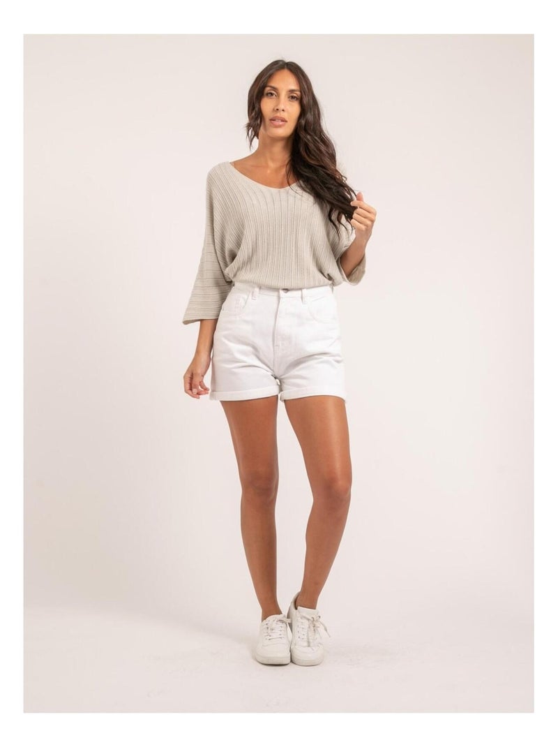 Pull fin KARTELIA Beige - Kiabi