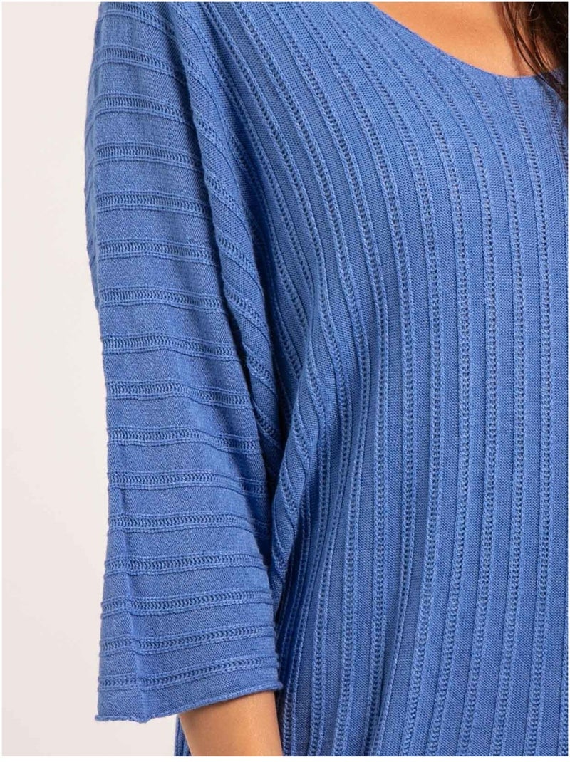 Pull fin KARTELIA Bleu - Kiabi