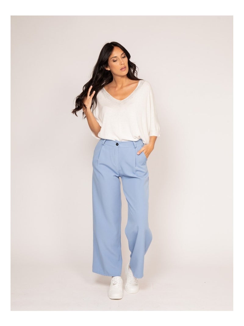 Pull fin KUSMI Blanc - Kiabi