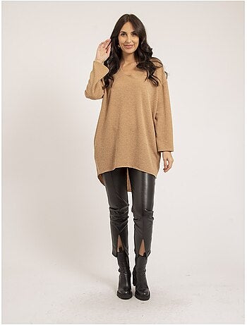 Pull fin long col V KUPRA