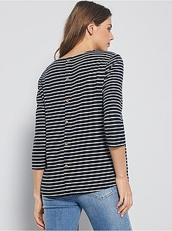 Pull fin marinière 'JDY' - Kiabi