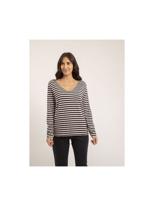 Pull fin marinière rayé kemile - Kiabi Pull fin marinière rayé kemile - Kiabi