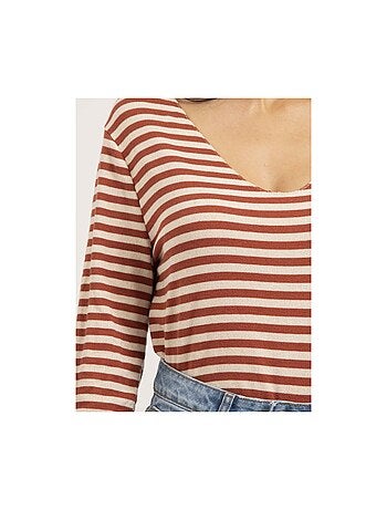Pull fin marinière rayé kemile