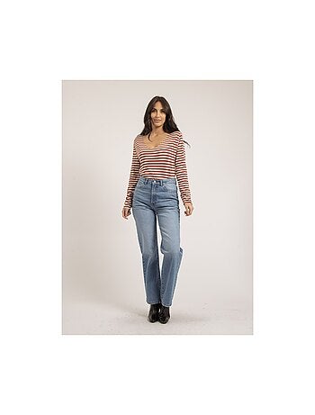 Pull fin marinière rayé kemile
