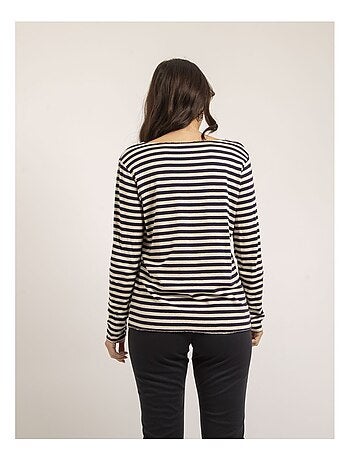 Pull fin rayures KEMILE