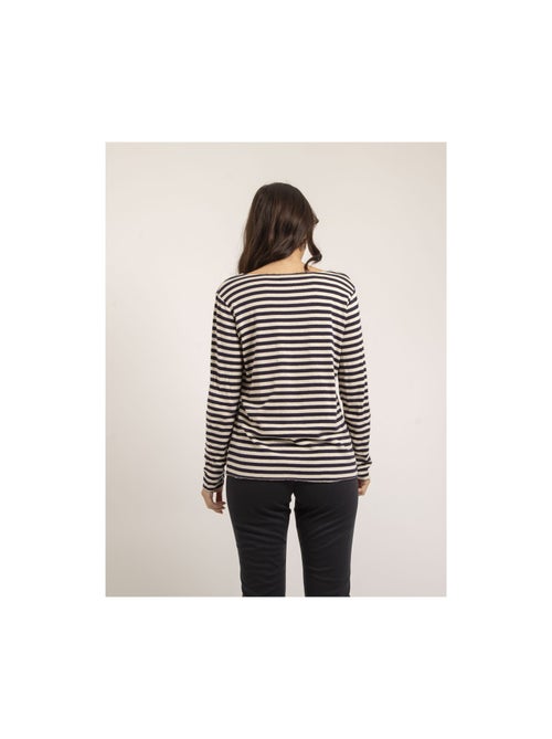 Pull fin rayures KEMILE - Kiabi