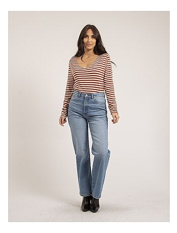 Pull fin rayures KEMILE