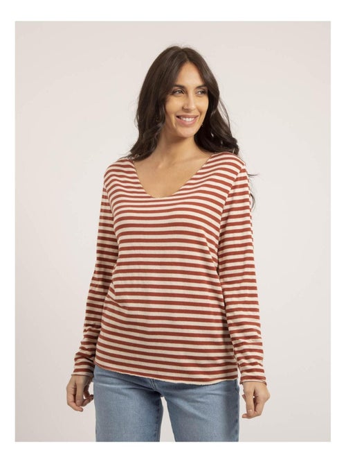 Pull fin rayures KEMILE - Kiabi