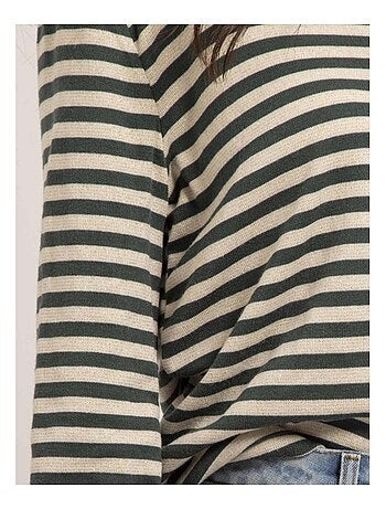 Pull fin rayures KEMILE