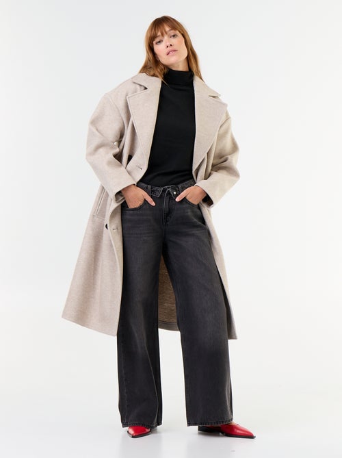 Pull fine jauge col roulé - Kiabi