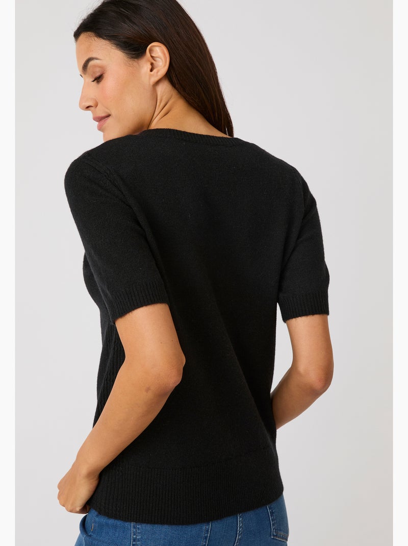 Pull fine maille thermolactyl - damart Noir - Kiabi