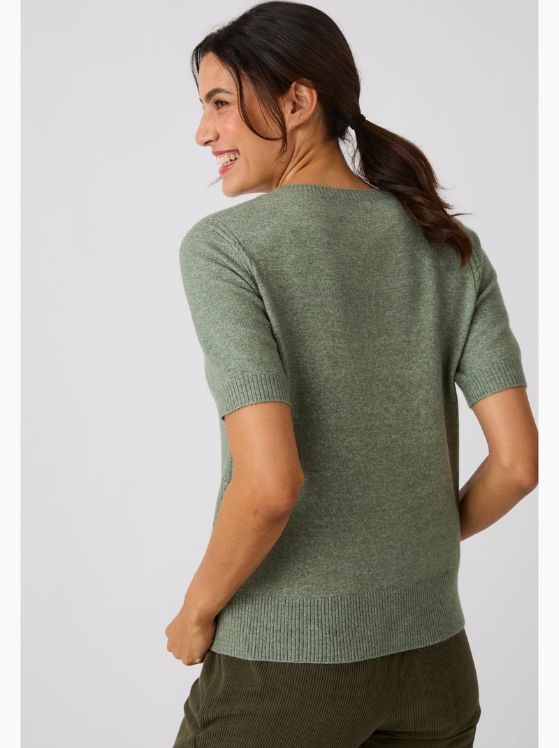 Pull fine maille thermolactyl - damart Vert - Kiabi