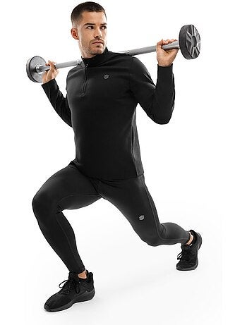 Pull fitness demi-zip homme fitness homme inter