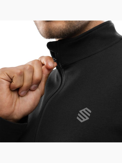 Pull fitness demi-zip homme fitness homme inter - Kiabi Pull fitness demi-zip homme fitness homme inter - Kiabi