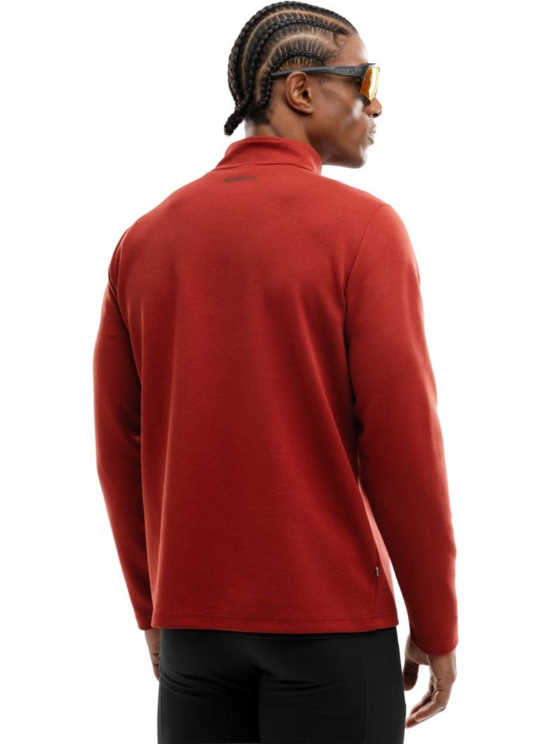 Pull fitness demi-zip homme fitness homme torch Rouge - Kiabi